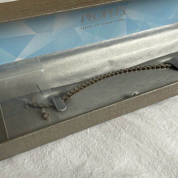 Sterling Silver Diamond Tennis Bracelet - Picture 3 of 4